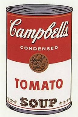 Warhol’s Campbell’s Soup (1968) is one of his most widely recognized. Photo courtesy of Wikimedia Commons