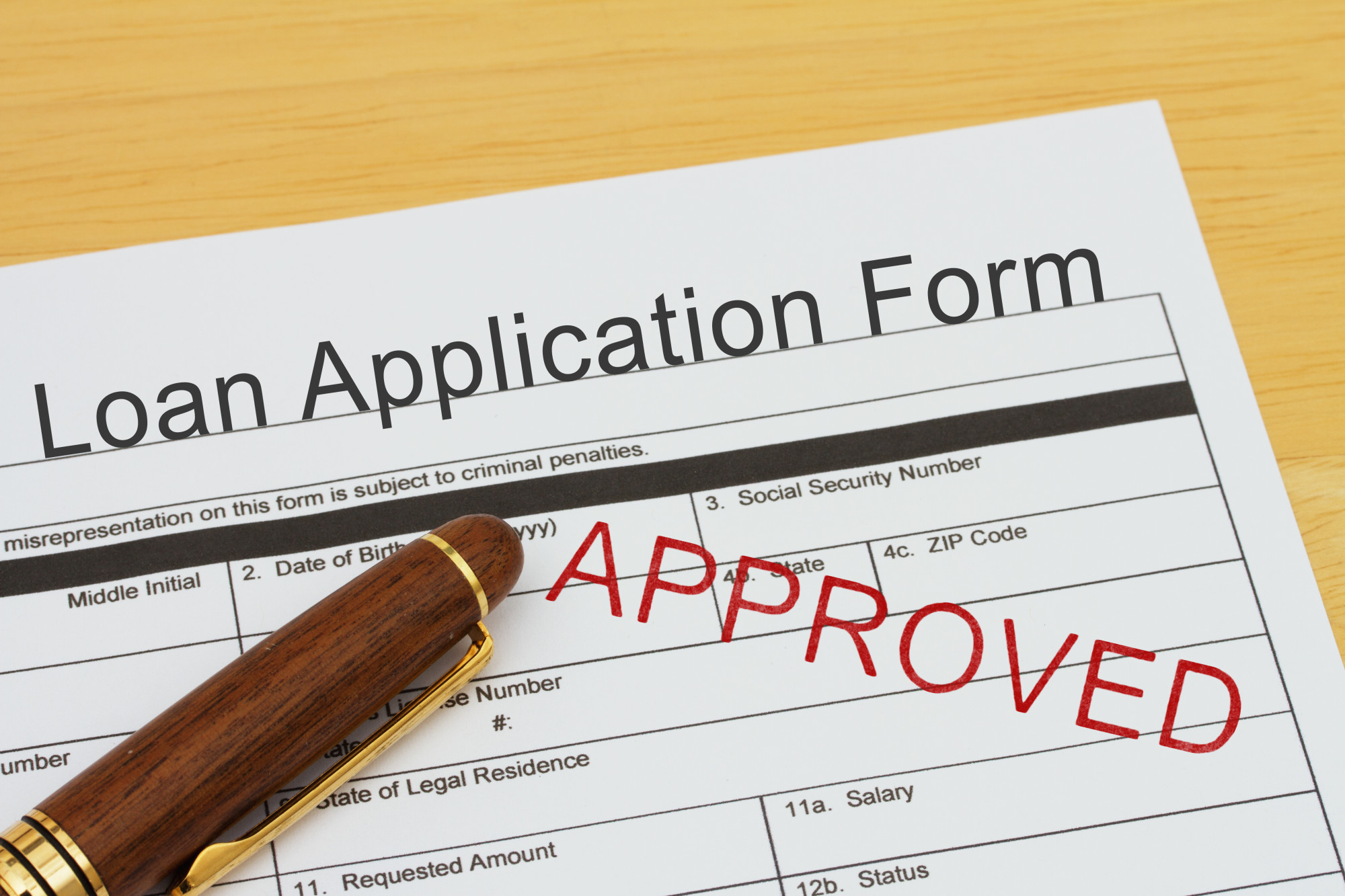 Applying for a Loan Approved